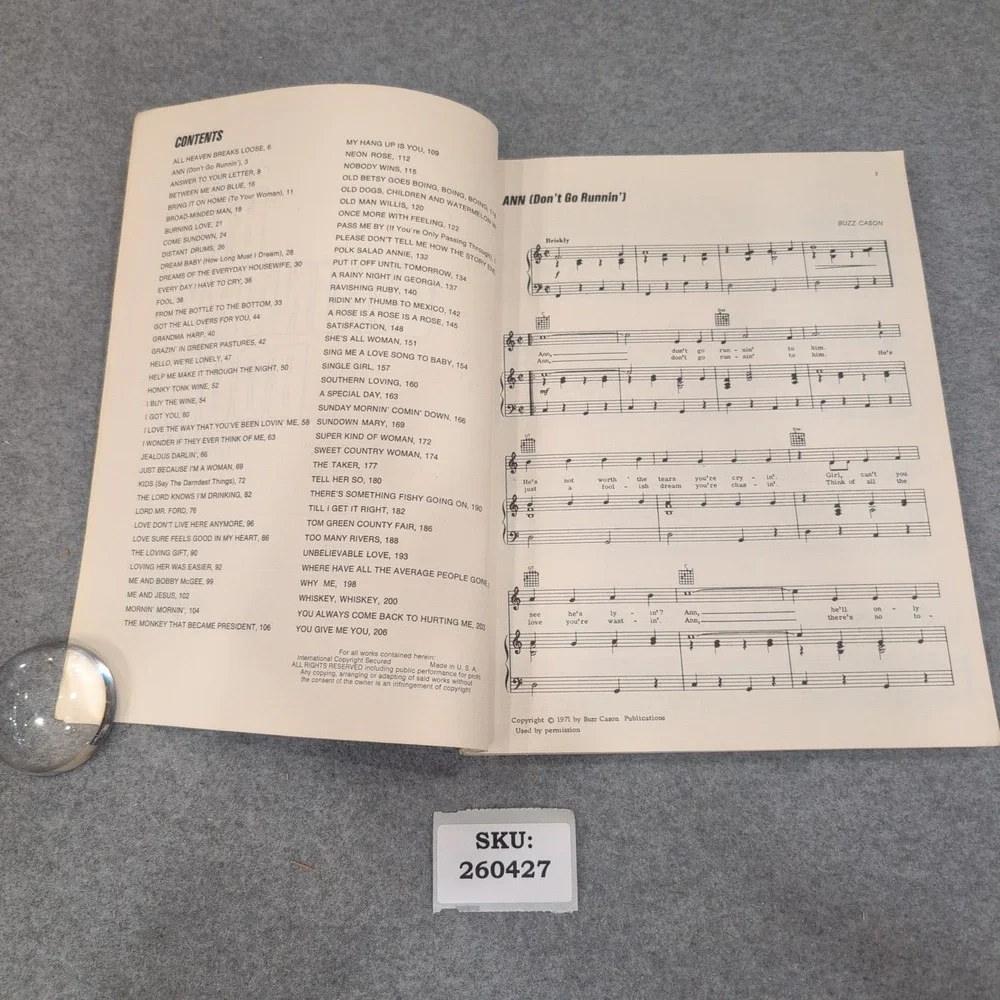 Chappell's Big Country Book 74 Great C&W Hit Songs Vintage Sheet Music Songbook - Picture 3 of 3